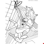 SpiderMan and Girlfriend Mary Jane Coloring Page
