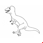 T-rex Dinosaur Drawing Page