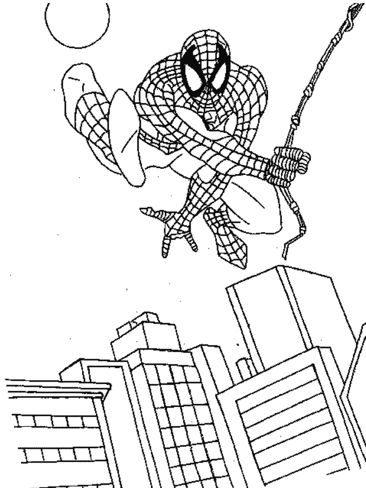 amazing spiderman free coloring page