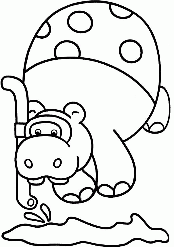 animals hippos coloring pages. list