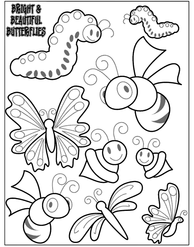 coloring page | mini beast crafts