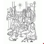 Birth of Jesus Christ Clipart