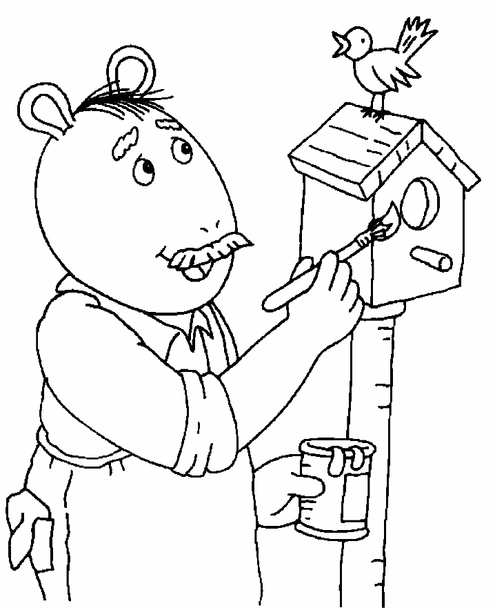arthur coloring pages for kids- printable coloring book for kids