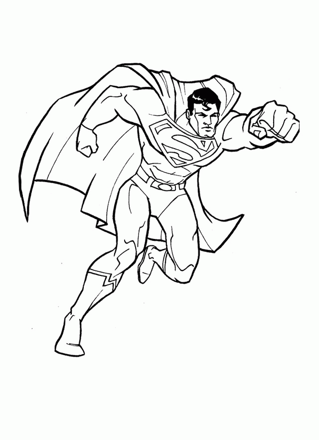 superman drawing page 