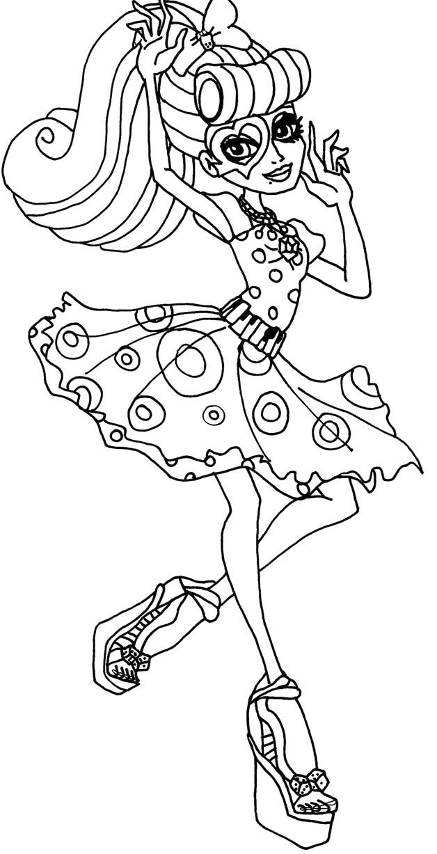 monster high coloring pages operetta images &amp; pictures - becuo