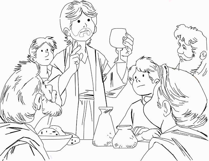 last supper coloring pages for children | free coloring pages