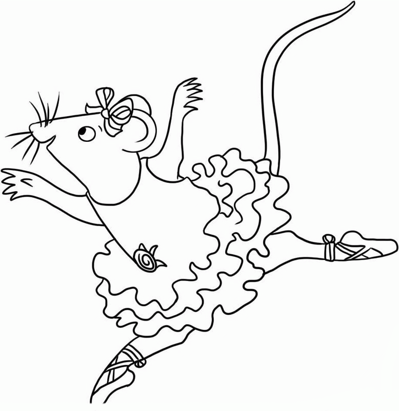 angelina ballerina coloring pages 15 | free printable coloring 