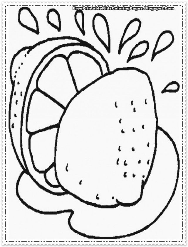 free orange coloring pages for kids | great coloring pages