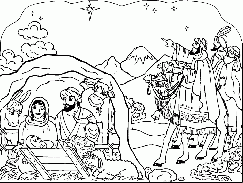 birth of jesus christ coloring sheet