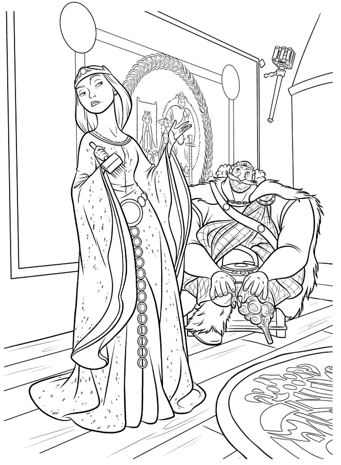 brave coloring pages for kids- free coloring sheets