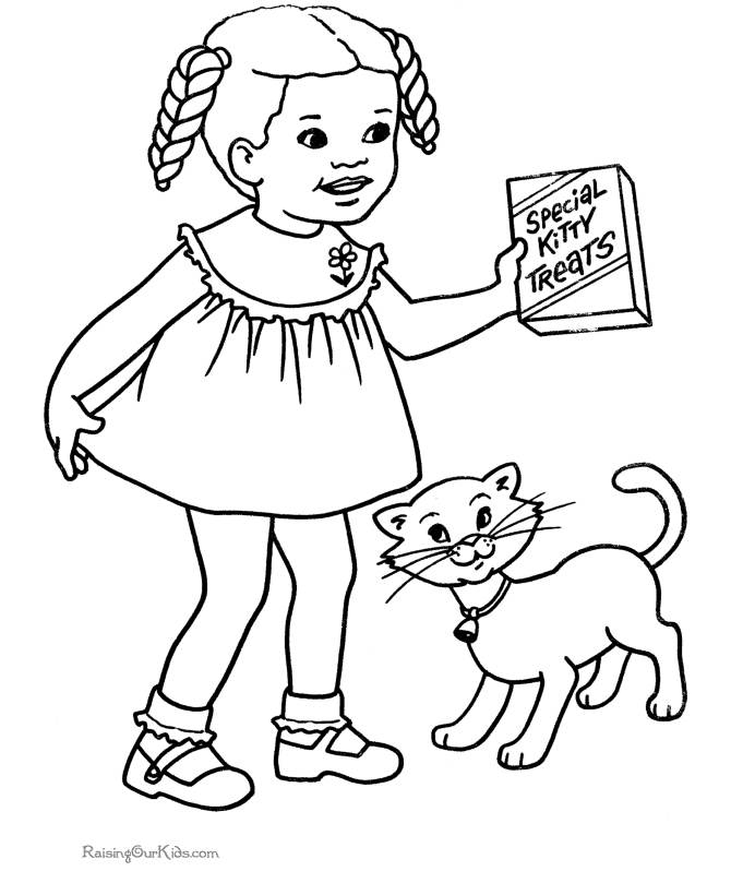 cat coloring pictures for kids