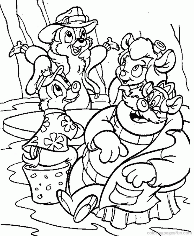 chip and dale | free printable coloring pages â€“ coloringpagesfun 