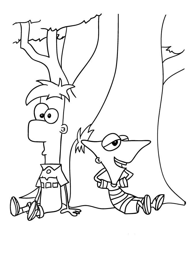 phineas-and-ferb-coloring-pages | printable coloring sheets