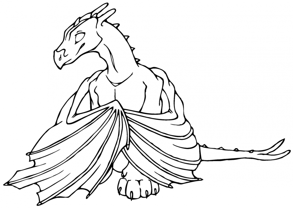water dragon clipart page