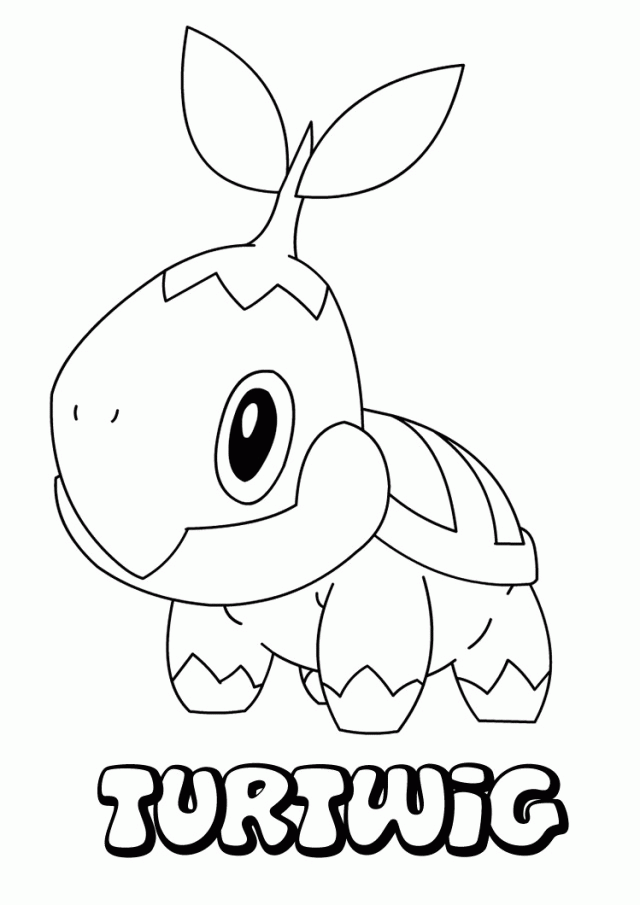 turtwig pokemon coloring pages printable coloring pages 264557 