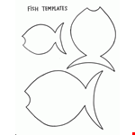Fish Cut out Template Bulletin Board