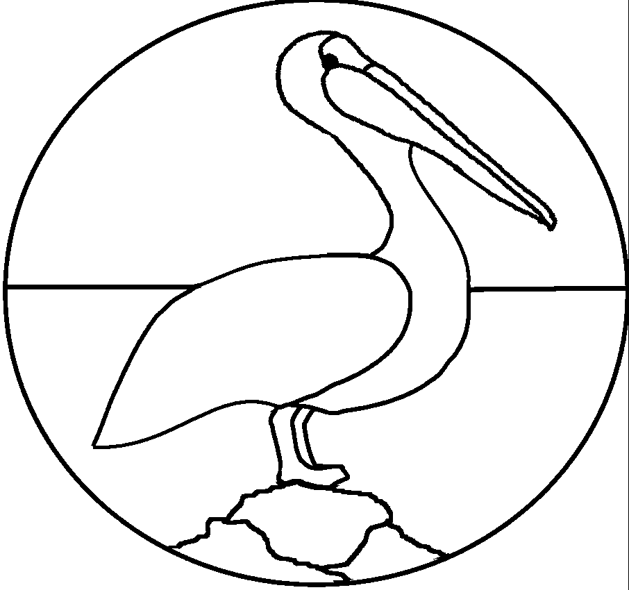 bird clipart coloring page