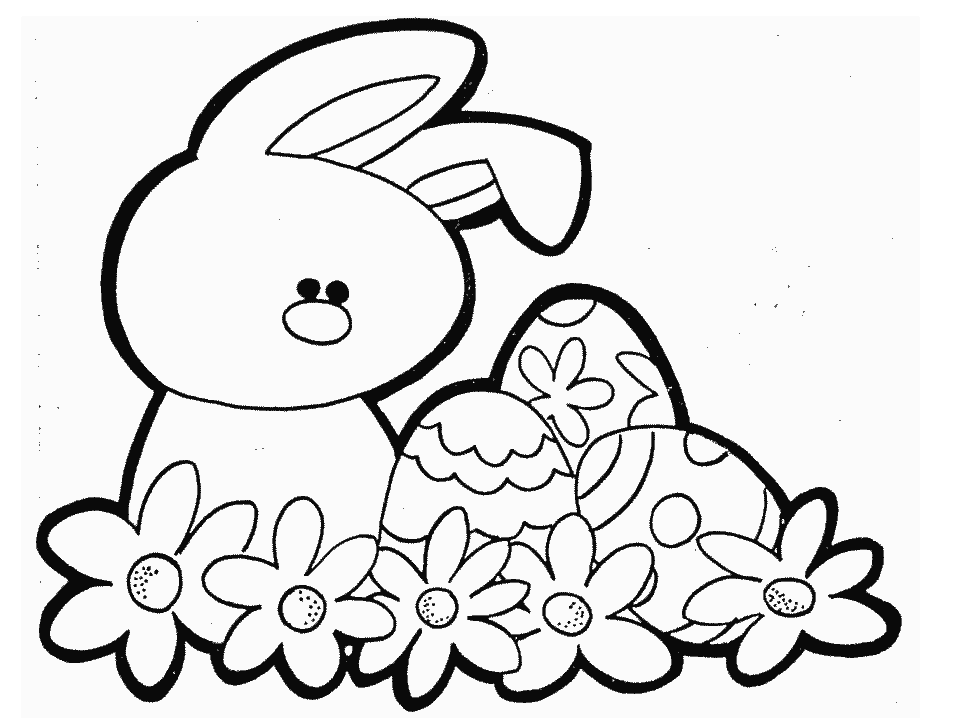 easter bunny colourings