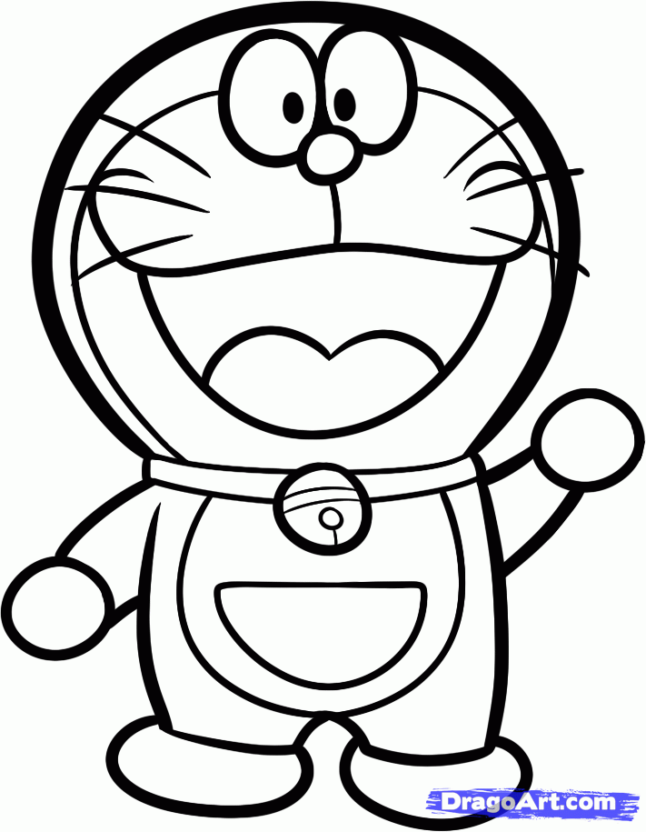 how to draw doraemon, step by step, anime characters, anime, draw 