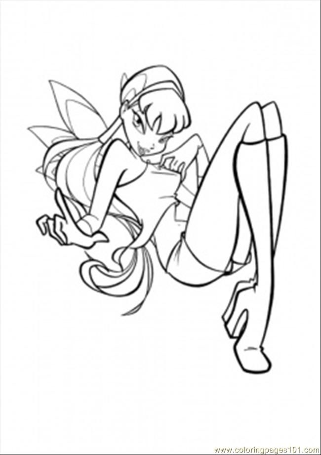 stella winx club colouring pages