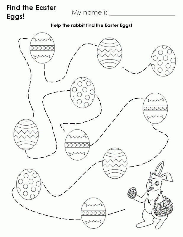 easter egg patterns line drawing