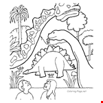 Dinosaur Coloring Page   | Coloring Pages/Educational 