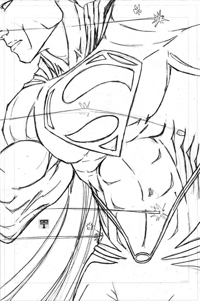 superman coloring page