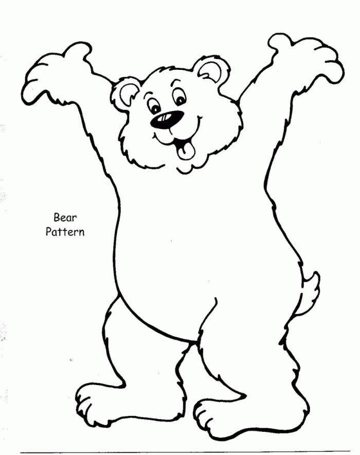 brown bear coloring book pages