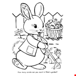 Easter Rabbit Coloring Pages | BlueBonkers - Peter Rabbit Free  
