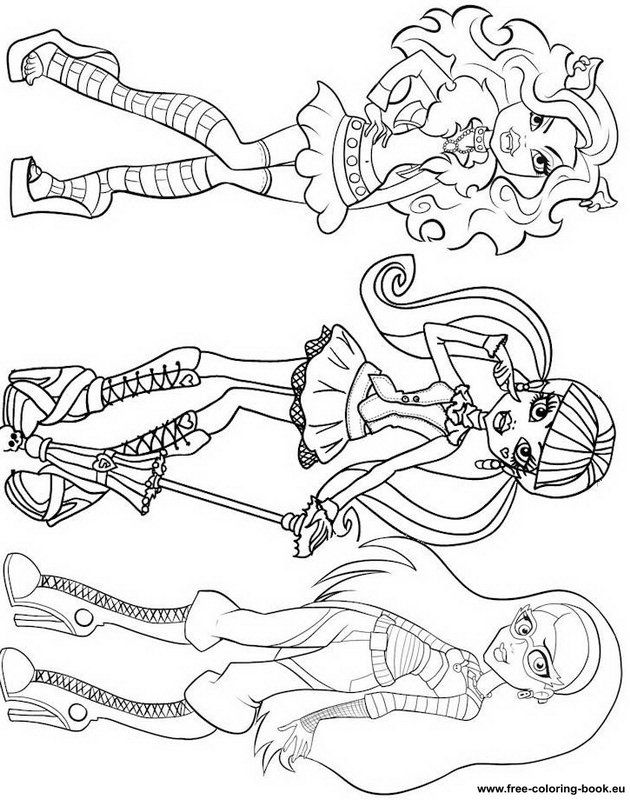coloring pages monster high - page 1 - printable coloring pages online