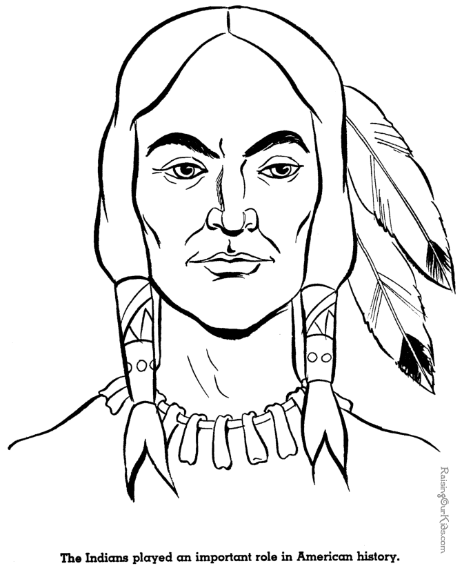american indian coloring sheets | coloring pages