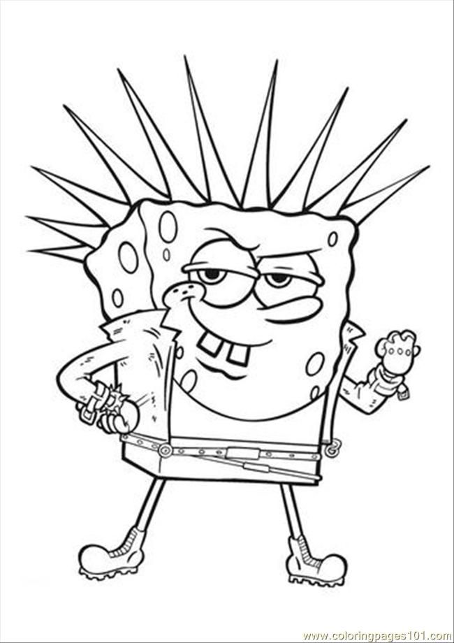 free printable coloring page sponge bob3 cartoons spongebob 
