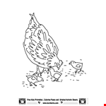 Hen Coloring Page,Lucy Learns Chicken Coloring Page Collection To  