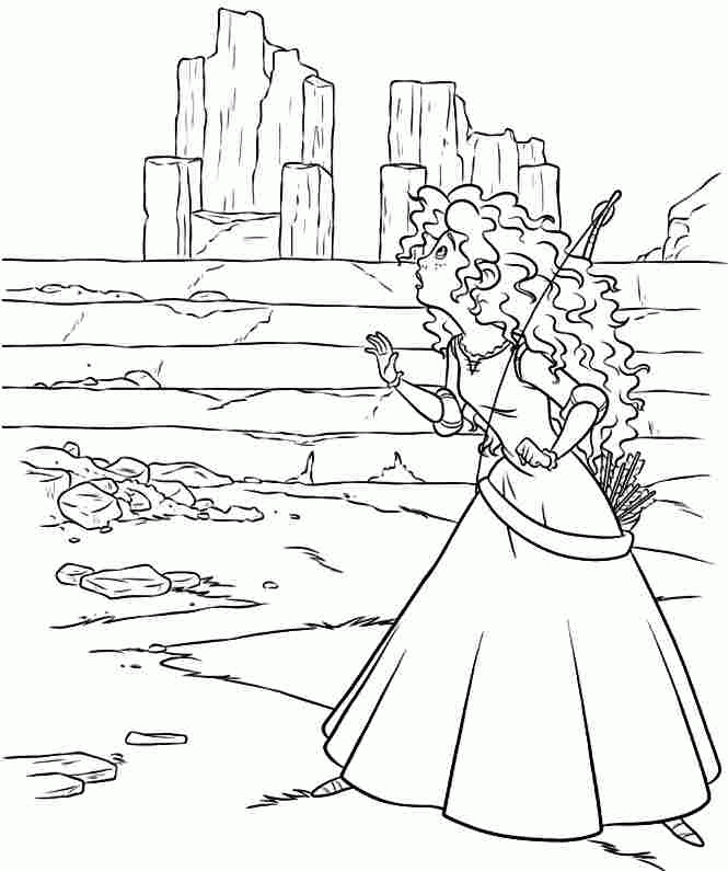 coloring pages disney princess merida brave free for girls &amp; boys 