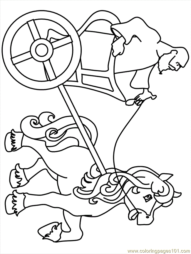 egyptian chariots colouring pages
