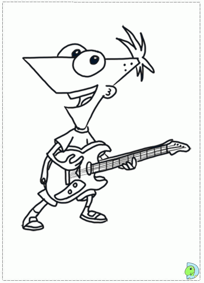 my from phineas and ferb colouring pages (page 2)