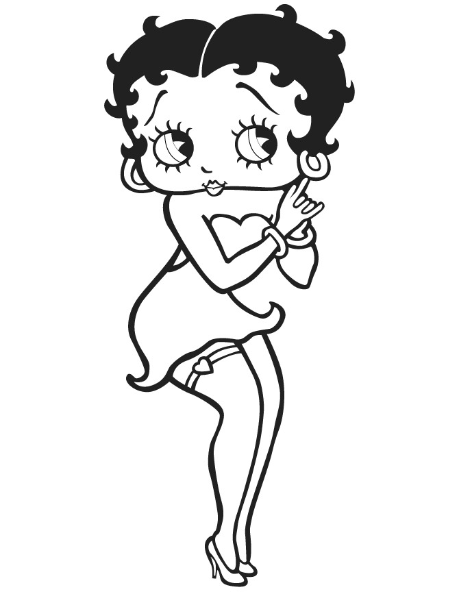 free printable betty boop coloring pages | h &amp; m coloring pages