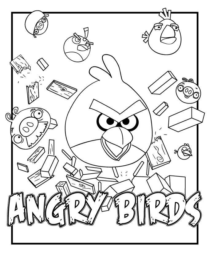 angry birds coloring pages - brotherbangun.