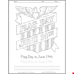Free Printable Flag Day, June th Coloring Sheet | Student Handouts 