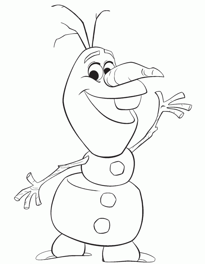 olaf frozen coloring sheet
