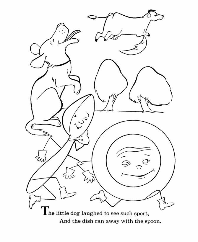 hey diddle diddle coloring pages 38 | free printable coloring pages