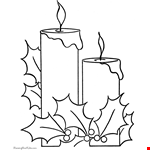 Advent Candle Coloring Page