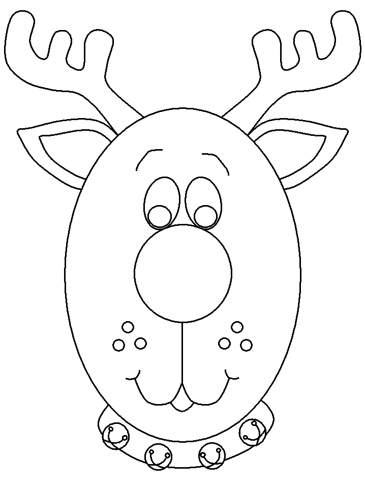 rudolf the red nose reindeer colouring page