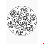 Simple Mandala Clipart Page