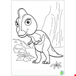 Dinosaur Train Coloring Page 