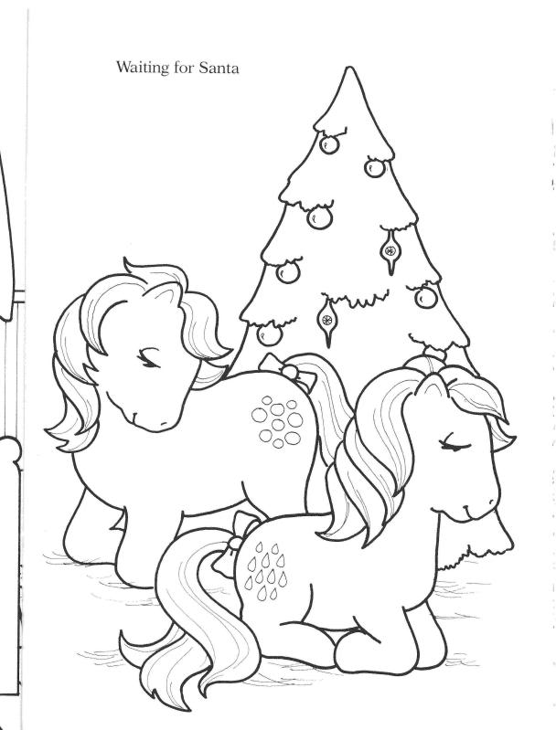 pony line up colouring pages