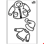 Winter Outfits Coloring Page