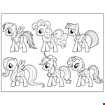 My Little Pony Friendship Is Magic Coloring Pages To Print 