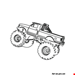 Truck Coloring Page For Boy Printable Pages Kids 