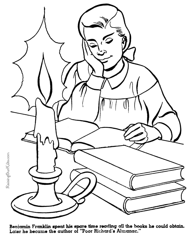 franklin coloring pages
